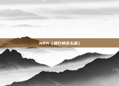 NBA(排行榜怎么查)