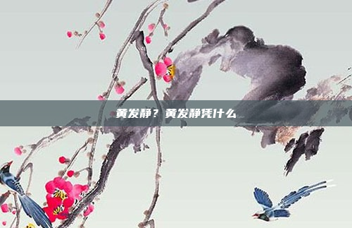黄发静?黄发静凭什么