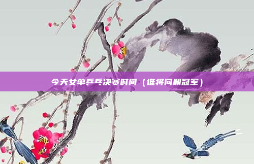 今天女单乒乓决赛时间(谁将问鼎冠军)