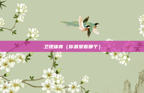 卫视体育(你最爱看哪个)