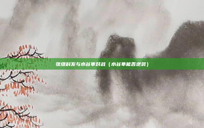 张继科发与水谷隼对战(水谷隼能否逆袭)