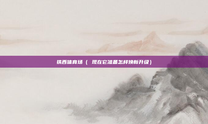 铁西体育场( 现在它准备怎样焕新升级)