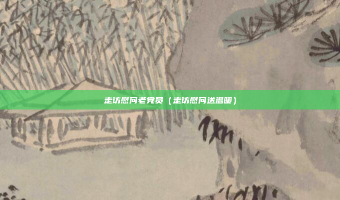 走访慰问老党员(走访慰问送温暖)