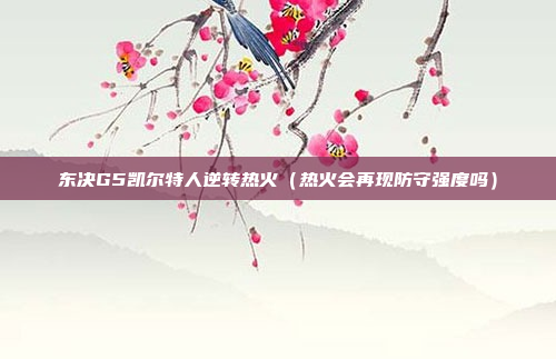 东决G5凯尔特人逆转热火(热火会再现防守强度吗)