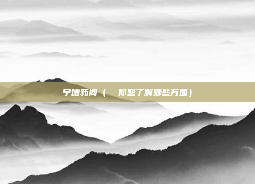 宁德新闻(  你想了解哪些方面)