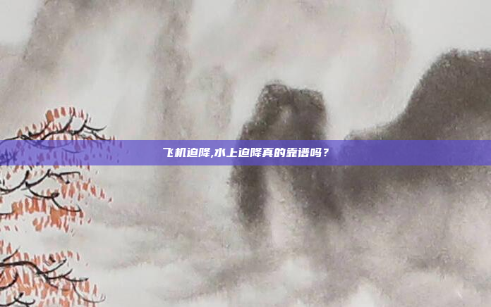 飞机迫降,水上迫降真的靠谱吗？