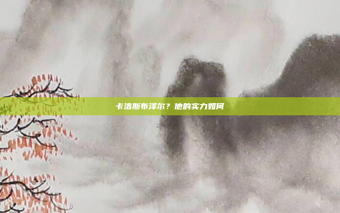 卡洛斯布泽尔？他的实力如何