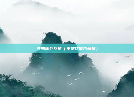 亚洲杯乒乓球(王楚钦能否晋级)