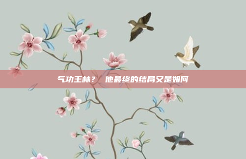 气功王林？ 他最终的结局又是如何