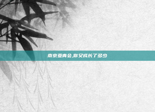 南京亚青会,你又成长了多少