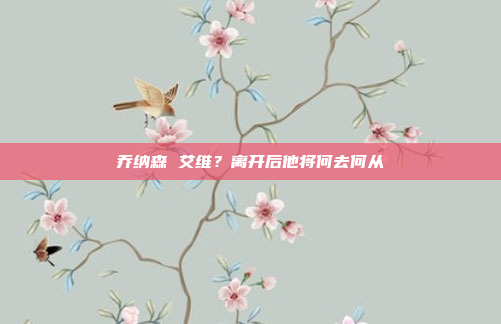 乔纳森 艾维?离开后他将何去何从
