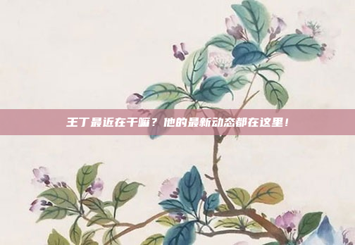 王丁最近在干嘛?他的最新动态都在这里!