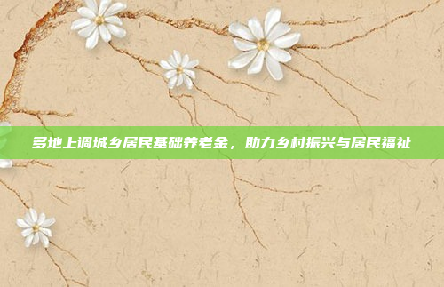 多地上调城乡居民基础养老金，助力乡村振兴与居民福祉