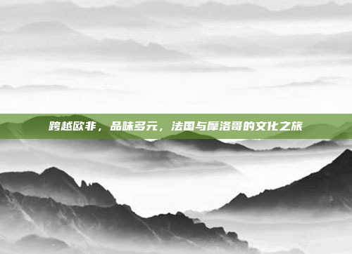 跨越欧非,品味多元,法国与摩洛哥的文化之旅