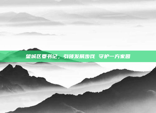 望城区委书记,引领发展步伐 守护一方家园