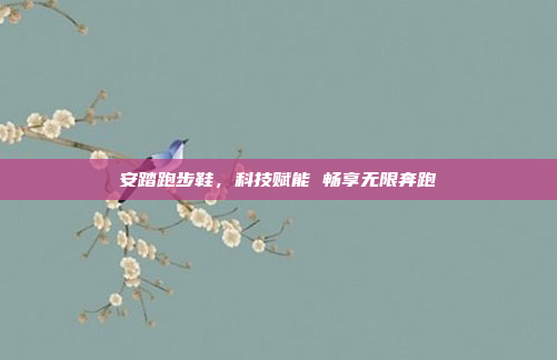 安踏跑步鞋,科技赋能 畅享无限奔跑