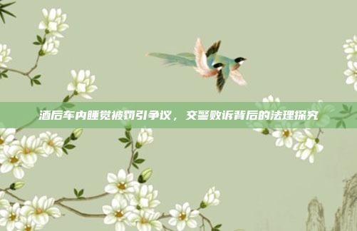 酒后车内睡觉被罚引争议,交警败诉背后的法理探究