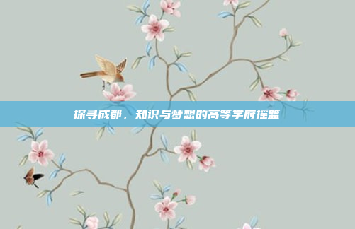 探寻成都，知识与梦想的高等学府摇篮