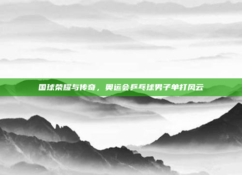 国球荣耀与传奇，奥运会乒乓球男子单打风云