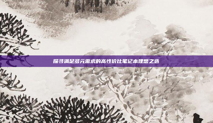 探寻满足多元需求的高性价比笔记本理想之选