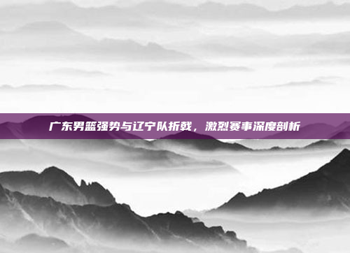 广东男篮强势与辽宁队折戟，激烈赛事深度剖析