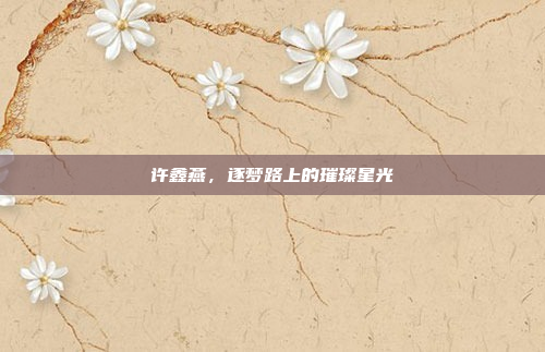 许鑫燕，逐梦路上的璀璨星光