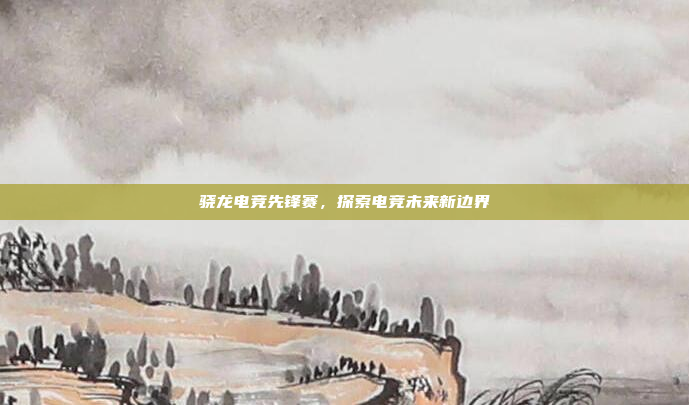 骁龙电竞先锋赛,探索电竞未来新边界