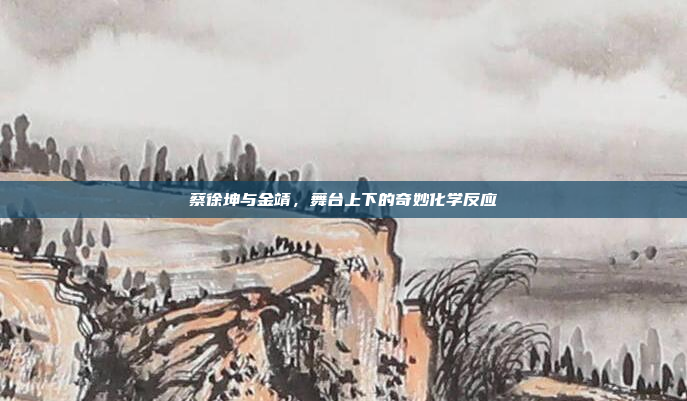 蔡徐坤与金靖，舞台上下的奇妙化学反应