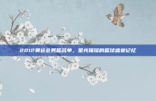 2012奥运会男篮名单，星光璀璨的篮球盛宴记忆