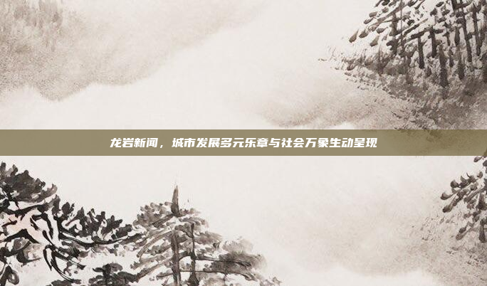 龙岩新闻，城市发展多元乐章与社会万象生动呈现