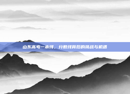 山东高考一本线，分数线背后的挑战与机遇