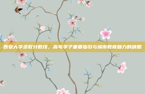 西安大学录取分数线，高考学子重要指引与城市教育魅力的映照