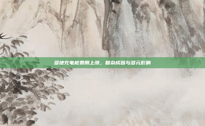 多地充电桩费用上涨，复杂成因与多元影响