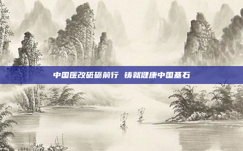 中国医改砥砺前行 铸就健康中国基石