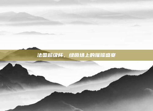 法国超级杯，绿茵场上的璀璨盛宴