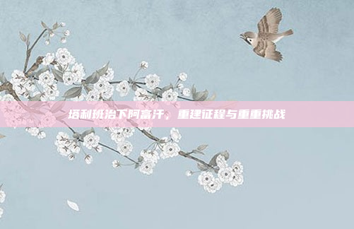 塔利班治下阿富汗，重建征程与重重挑战