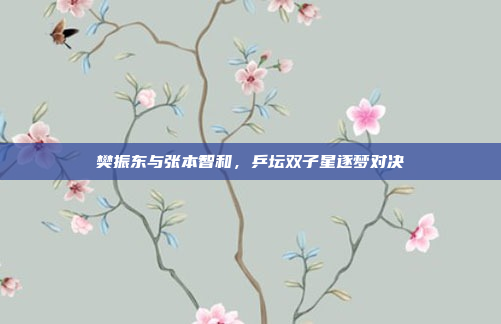 樊振东与张本智和,乒坛双子星逐梦对决