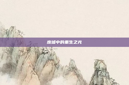 废墟中的重生之光