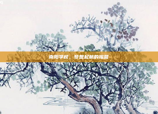 南阳学校，梦想起航的摇篮