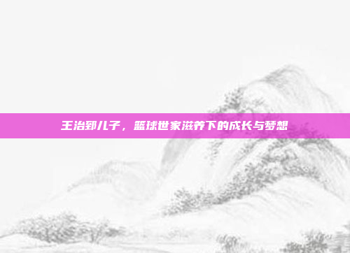 王治郅儿子,篮球世家滋养下的成长与梦想