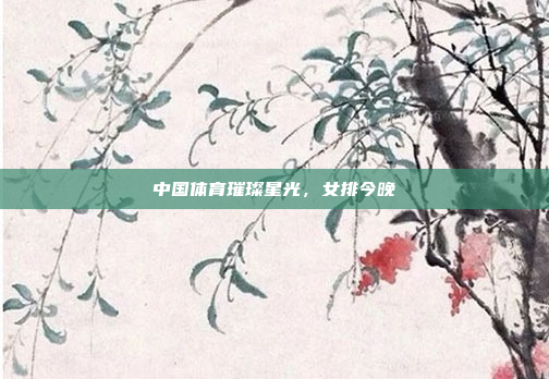 中国体育璀璨星光，女排今晚
