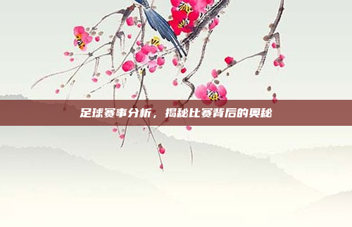 足球赛事分析，揭秘比赛背后的奥秘