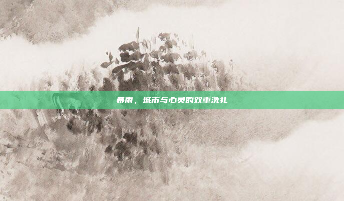 暴雨，城市与心灵的双重洗礼