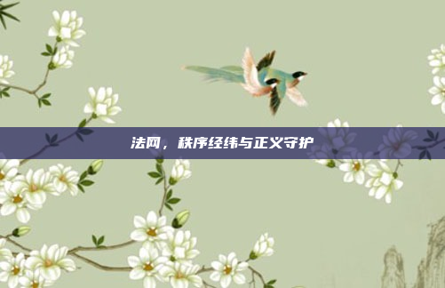 法网,秩序经纬与正义守护