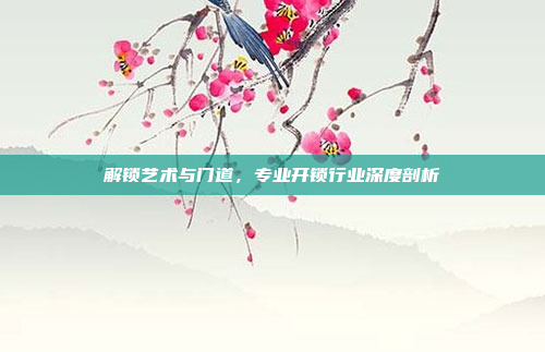解锁艺术与门道，专业开锁行业深度剖析