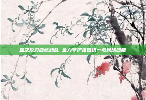 坚决反对西藏动乱 全力守护祖国统一与民族团结