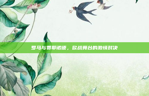 罗马与费耶诺德,欧战舞台的激情对决