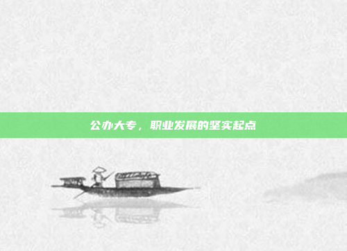 公办大专，职业发展的坚实起点