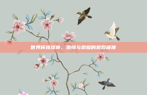 世界杯排球赛,激情与荣耀的激烈碰撞