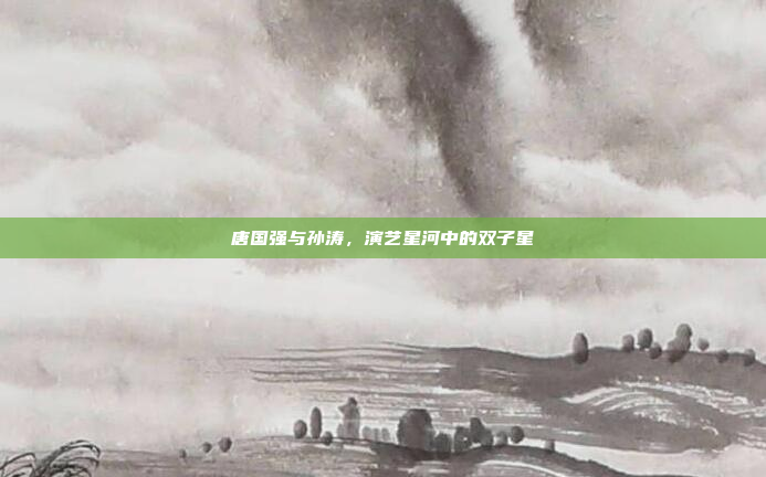 唐国强与孙涛，演艺星河中的双子星